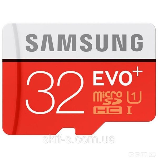 Samsung 32 GB microSDHC Class 10 UHS-I EVO Plus + SD Adapter MB-MC32DA 11862 фото