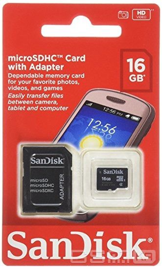 SanDisk microSDHC 16Gb 12169 фото