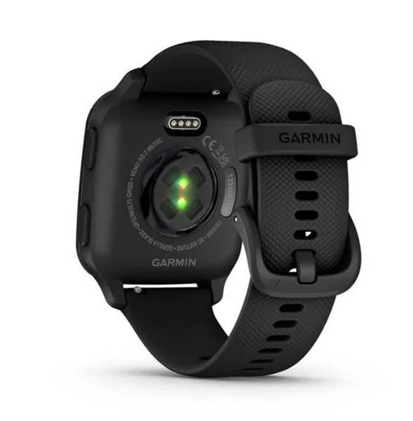 Смарт-годинник Garmin Venu Sq 2 – Music Edition Slate Aluminum Bezel with Black Case and Silicone Band (010-02700-00/10/80 16594 фото