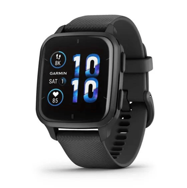 Смарт-годинник Garmin Venu Sq 2 – Music Edition Slate Aluminum Bezel with Black Case and Silicone Band (010-02700-00/10/80 16594 фото