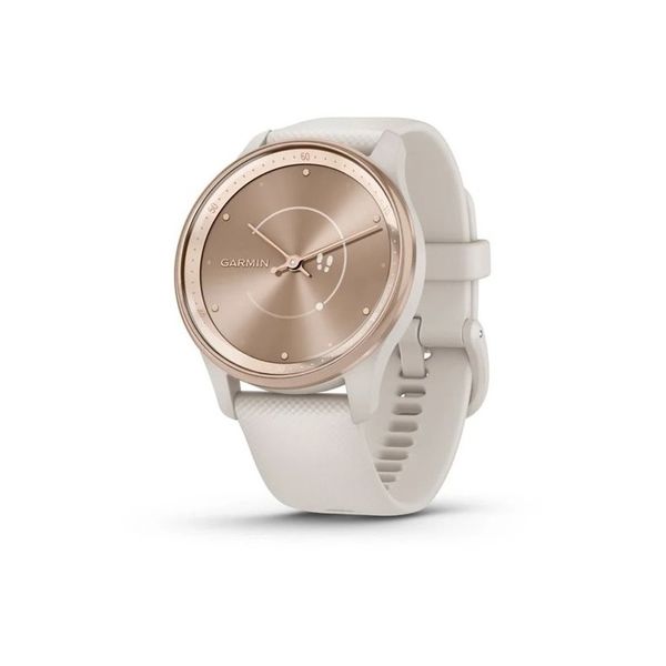 Смарт-годинник Garmin Vivomove Trend Peach Gold S. Steel Bezel w. Ivory Case and S. Band (010-02665-01) 16590 фото